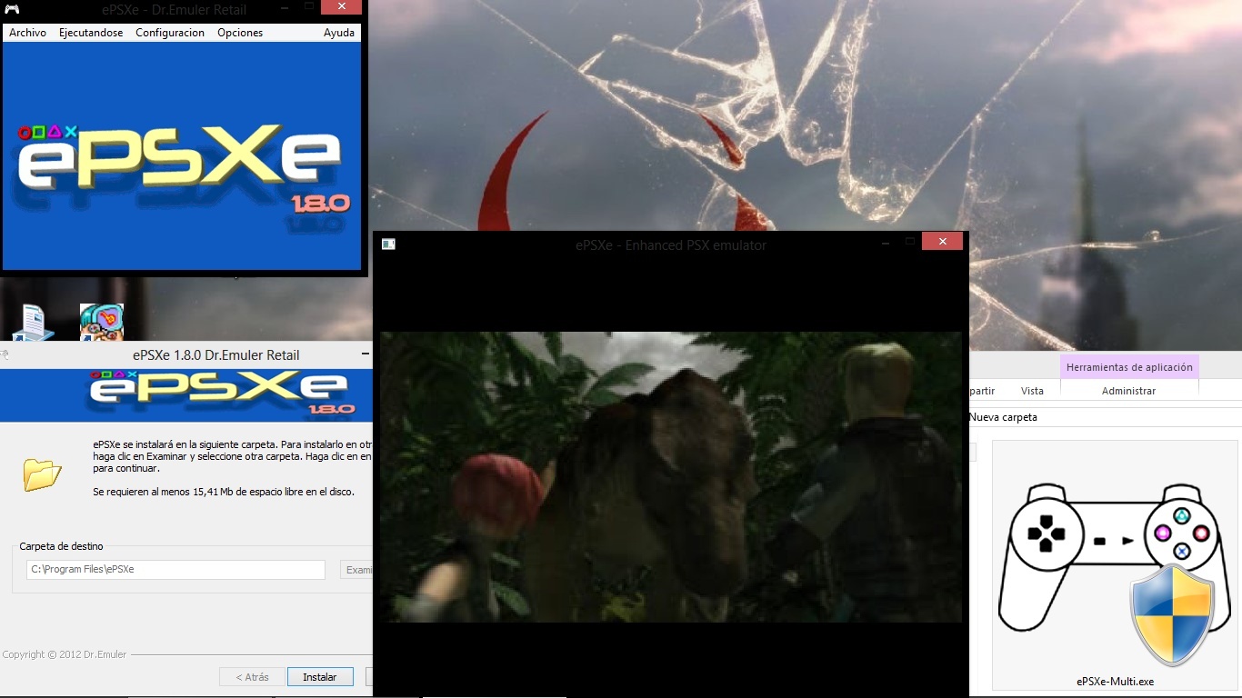 Descargar ePSXe 1.8.0 en Español - Compatible con Windows 8 Gratis