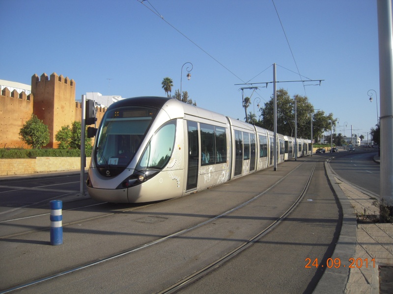 LE NOUVEAU TRAM de RABAT (MAROC)